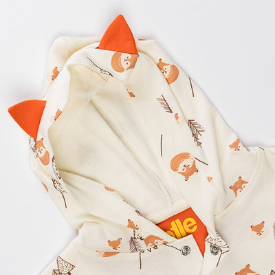 Sleepy Little Fox Hooded Sleepsuit