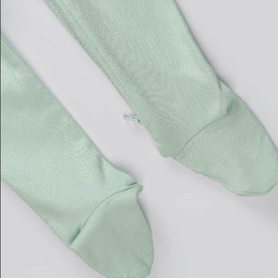 Mint green Solid hooded Sleepsuit